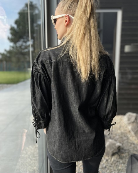 Košile dámská Ralph Lauren černo-šedá